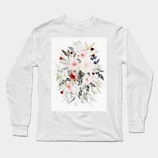 Loose Floral Bouquet Long Sleeve T-Shirt